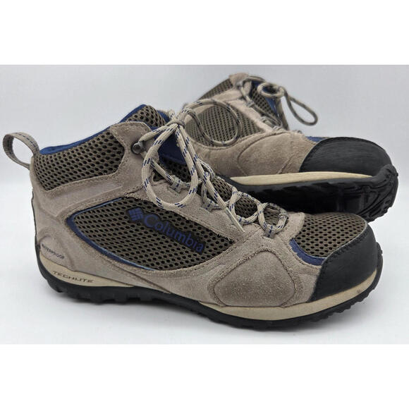 Columbia Techlite Size 5 Waterproof Purple Shoes Omni-Tech Waterproof Breathable - Picture 1 of 16